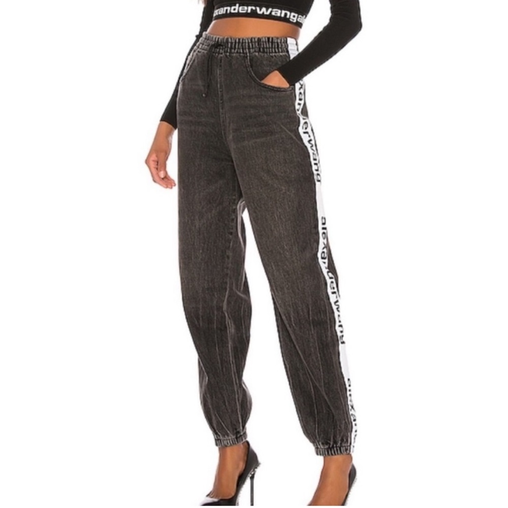Alexander wang logo tape pants